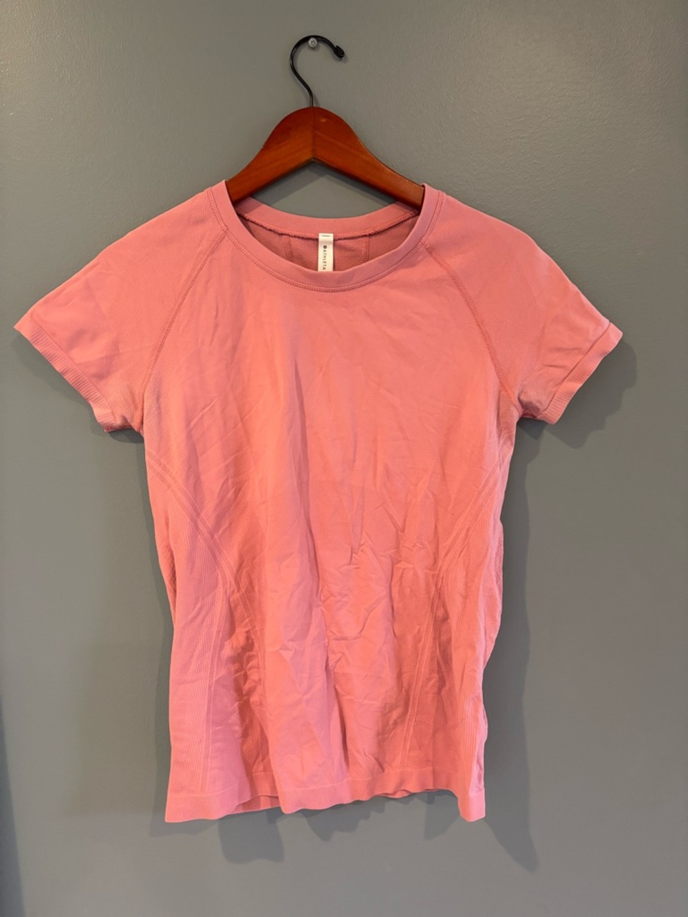 Athleta Pink Crewneck Short Sleeve Tee